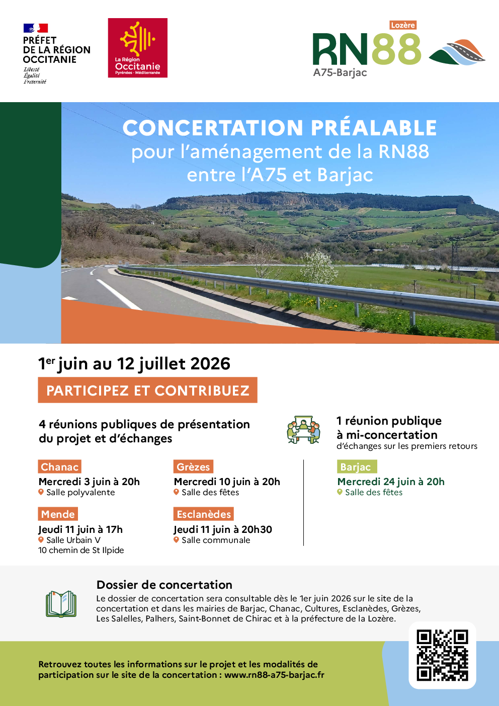 Affiche RN88 BARJAC